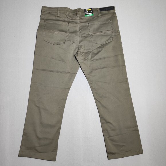 Lois Brad jeans men's size 40X29 olive green colour slim leg stretch NWT - Picture 3 of 13